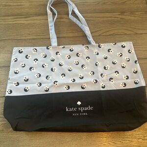 Kate Spade Blue and Black Floral Pattern Bag